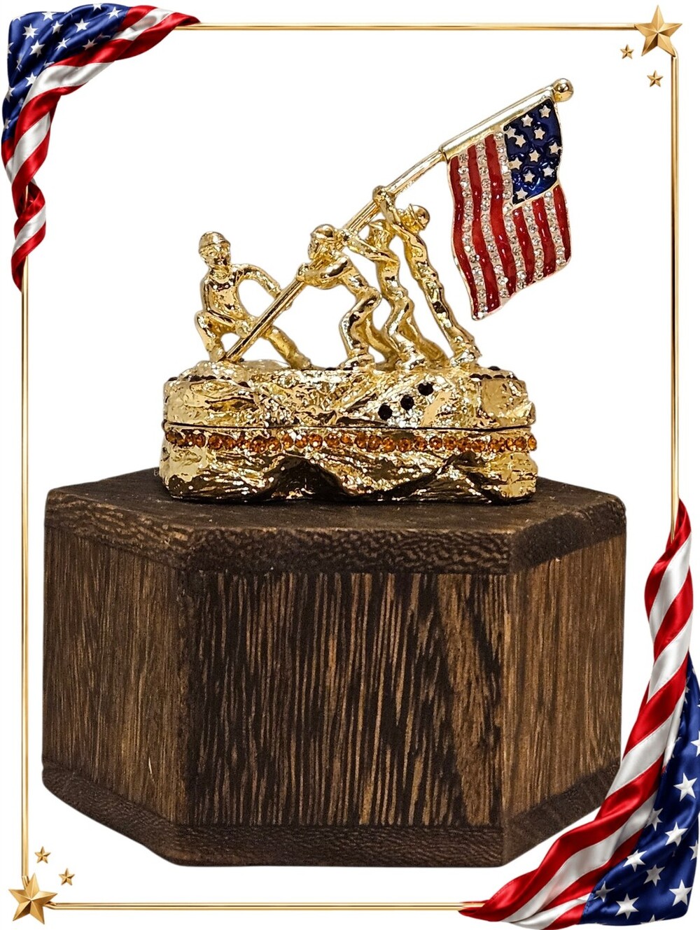 Artform 'Raising The Flag Mount Surbachi Iwo Jima' Trinket Box